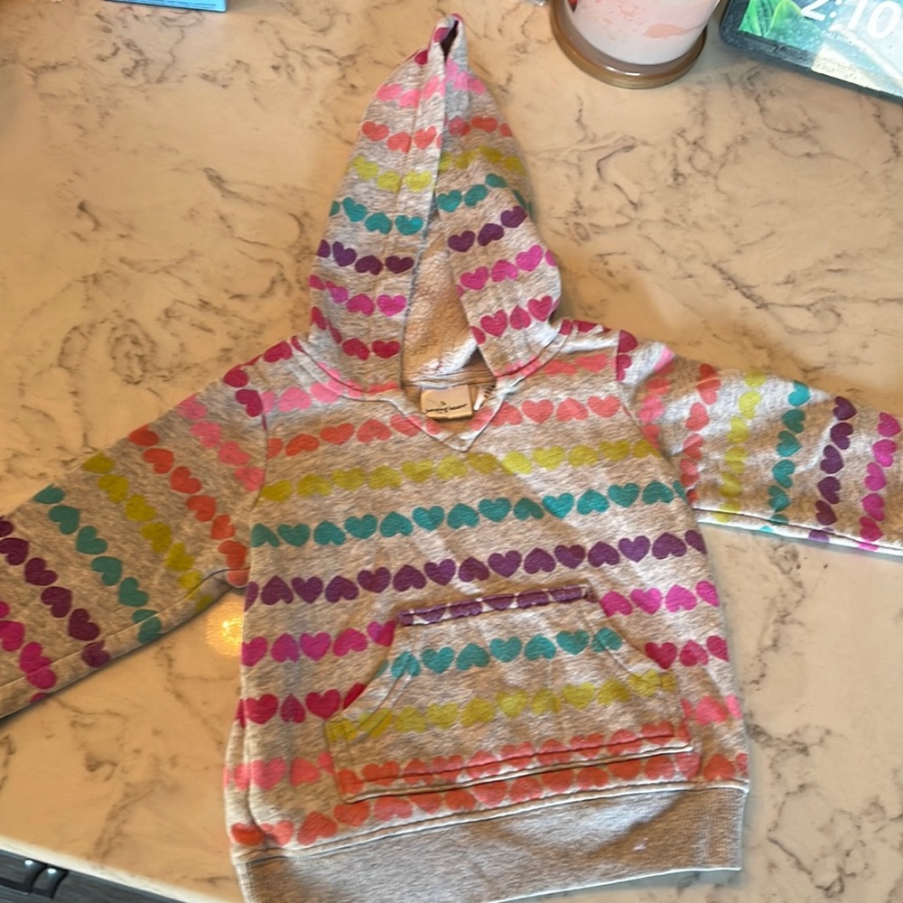 Rainbow Heart Hoodie 9mo